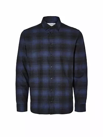 SELECTED | Chemise en flanelle slim fit SLHSLIMOWEN | dunkelblau